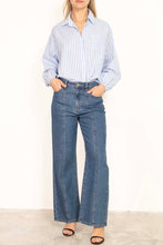 Load image into Gallery viewer, Jessa Cotton Shirt Blue
