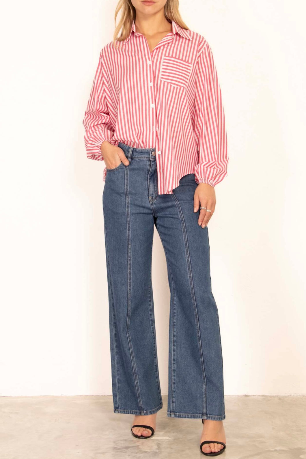 Jessa Cotton Shirt Red