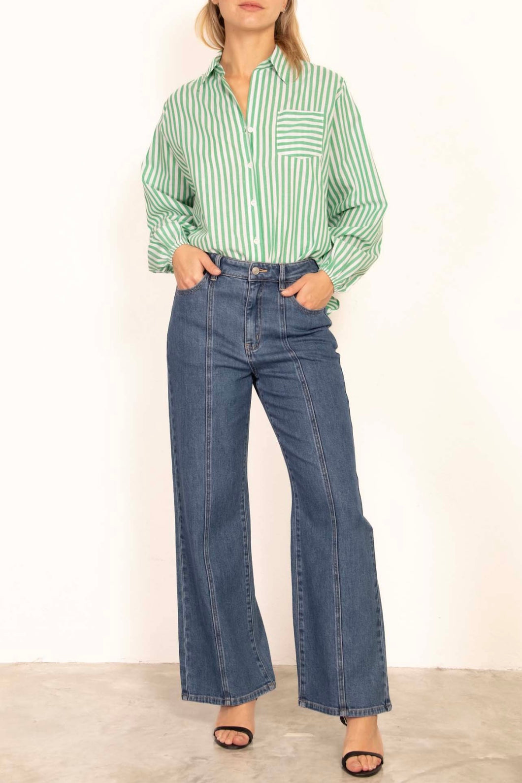 Jessa Cotton Shirt Green