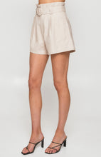 Load image into Gallery viewer, Porsey Paper Bag Shorts Beige
