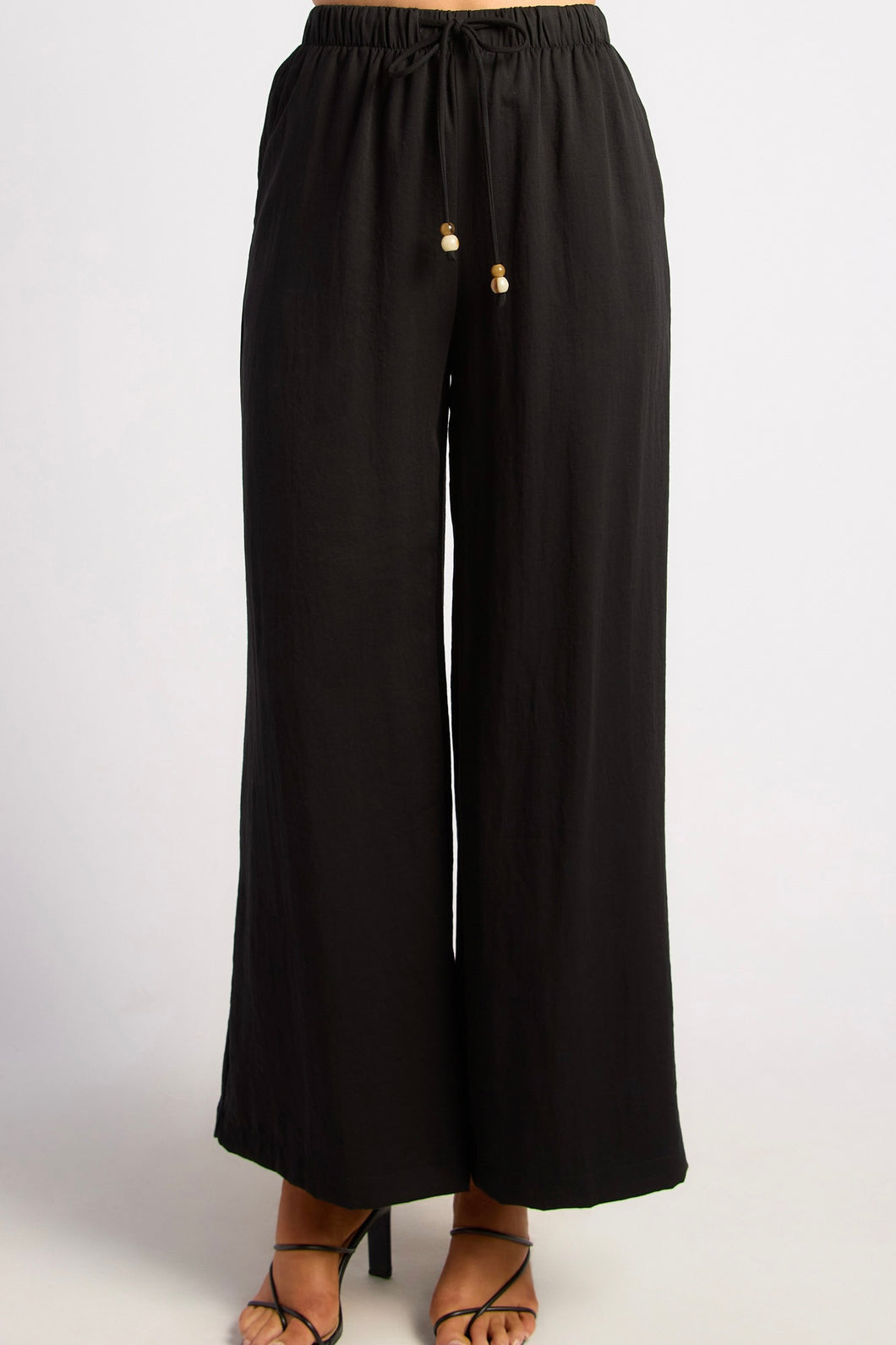 Sandy Drawstring Pants Black