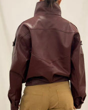 Load image into Gallery viewer, Kora Pleater Jacket Wine
