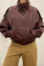 Load image into Gallery viewer, Kora Pleater Jacket Wine
