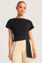 Load image into Gallery viewer, Noya Gold Buckle Top Black
