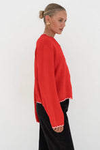 Load image into Gallery viewer, Alessia Knit Cardigan Red Pink
