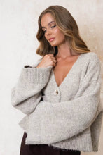 Load image into Gallery viewer, Ebby &amp; I Marco Knit Cardigan Mushroom
