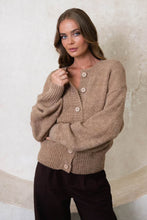 Load image into Gallery viewer, Savea Knit Cardigan Brown
