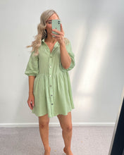Load image into Gallery viewer, Darna Mini Dress Green
