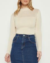 Load image into Gallery viewer, Sabara Sheer Neck Knit Top
