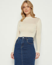 Load image into Gallery viewer, Sabara Sheer Neck Knit Top
