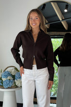 Load image into Gallery viewer, Blakely Zip Knit Jumper Brown

