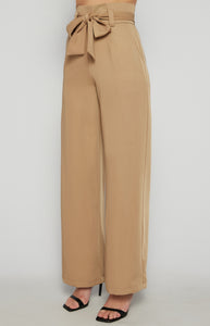 Giovanni Wide Leg Pants Camel