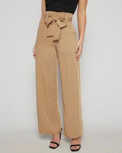 Giovanni Wide Leg Pants Camel