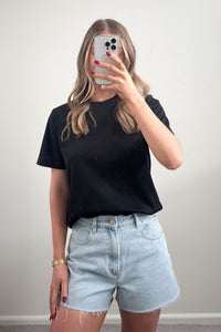 Premium Combed Cotton Tee Black