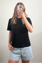 Load image into Gallery viewer, Premium Combed Cotton Tee Black
