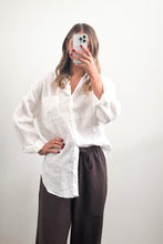 Load image into Gallery viewer, Lara Linen Shirt White
