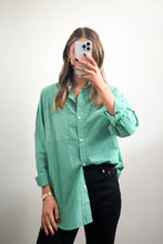 Load image into Gallery viewer, Gaetano Cotton Shirt Green Stripe
