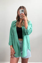 Load image into Gallery viewer, Gaetano Cotton Shirt Green Stripe
