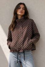 Load image into Gallery viewer, Alex Spray Jacket Brown Polka Dot
