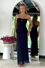 Load image into Gallery viewer, Tanvi Maxi Dress Navy Mesh
