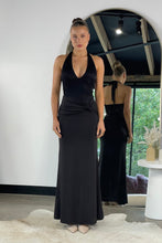 Load image into Gallery viewer, Talara Halter Maxi Dress Black Lace
