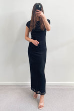 Load image into Gallery viewer, Winnie Mesh Maxi Dress Black
