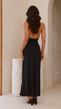 Load image into Gallery viewer, Mirra Halter Maxi Dress Black

