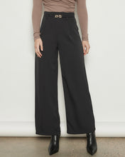 Load image into Gallery viewer, Eline Buckle Wide Leg Pants Black
