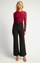 Load image into Gallery viewer, Maegan Pants with Gold Buckle Belt
