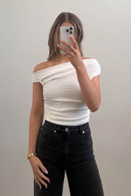 Load image into Gallery viewer, Billie Off Shoulder Top White
