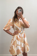 Load image into Gallery viewer, Shaela Mini Dress Yellow Print
