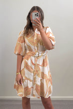 Load image into Gallery viewer, Shaela Mini Dress Yellow Print

