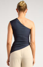 Load image into Gallery viewer, Cinta One Shoulder Top Dark Denim
