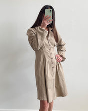 Load image into Gallery viewer, Elsje Long Sleeve Mini Dress Taupe
