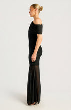 Load image into Gallery viewer, Clia Drape Dress Black
