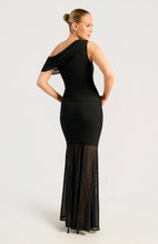 Load image into Gallery viewer, Clia Drape Dress Black

