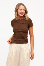 Load image into Gallery viewer, Sita Short Sleeve Tee Choc | Paper Heart
