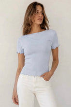 Load image into Gallery viewer, Sita Short Sleeve Tee Blue | Paper Heart
