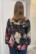 Load image into Gallery viewer, Hilary Floral Shirt Black
