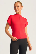Load image into Gallery viewer, Front Seam Detail Knit Top Red
