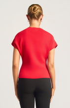 Load image into Gallery viewer, Front Seam Detail Knit Top Red
