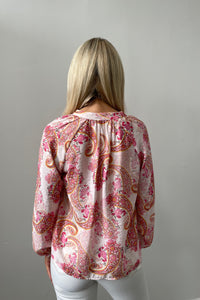 Margolin Blouse Pink Paisley
