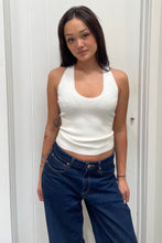 Load image into Gallery viewer, Yasmin Ribbed Tank White
