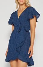 Load image into Gallery viewer, Leo Textured Dress Navy
