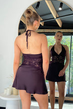 Load image into Gallery viewer, Aleena Mini Dress Plum
