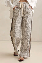 Load image into Gallery viewer, Cream Leopard Brown Stripe Pants | By Frankie
