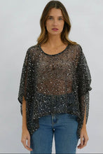 Load image into Gallery viewer, Pippa Top Black Sequins
