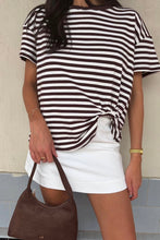 Load image into Gallery viewer, Easy Tuck Tee Ivory Choc Label Of Love
