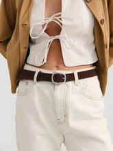 Load image into Gallery viewer, Espresso Genuine Suede Belt
