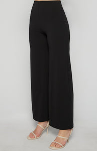 High Waisted Jersey Pants Black